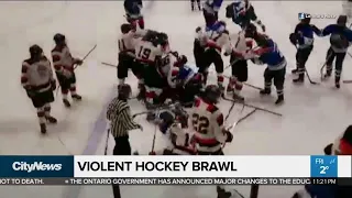 Police investigating violent youth hockey brawl