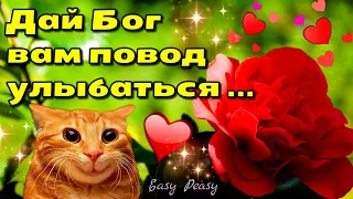 🌞🌈💗Доброго утра благословенного дня!💗🌞🌿Отличной недели!💗Красивое музыкальное пожелание🎵