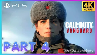 CALL OF DUTY VANGUARD PS5 Gameplay Walkthrough PART 4 [4K 60FPS HDR] - No Commentary