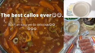 CALLOS is a traditional dish from Spain and the Philippines, made from tripe and other ingredients.