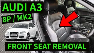 AUDI A3 8P - How To Remove Front Seat Removal 2004-2012