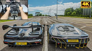 Lamborghini Centenario & McLaren Senna | Forza Horizon 4 | MOZA R5 gameplay