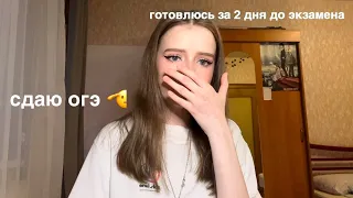 КАК Я СДАЛА ОГЭ *влог* + процесс