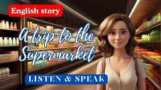 Trip to the supermarket | English Listening - Speaking skills | Improve your English | Speak English