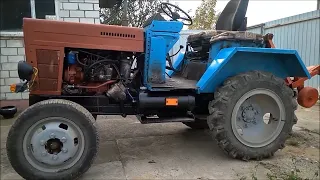 Homemade tractor Mercedes OM-615 2.0 disel review