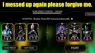 Sorcerers Tower Boss Battle 190 + Reward | MK Mobile