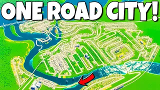 Cities Skylines 2, but there's only one road...