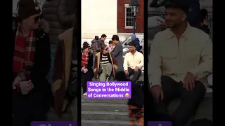 Singing Bollywood Songs in Public 😂 #bollywood #singinginpublic #funny #nyc #indian