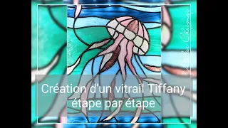 Création d'un vitrail Tiffany, La Méduse