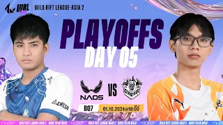 [EN] NAOS vs CES - PLAYOFFS STAGE DAY 5 WILD RIFT LEAGUE-ASIA 2 (BO7)