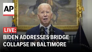 LIVE: Biden addresses Baltimore bridge collapse