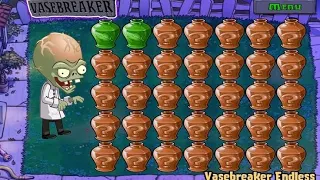 Plants vs Zombies | PUZZLE | Vase Breaker Endless Best Streak 10 : GAMEPLAY FULL HD 1080p 60hz