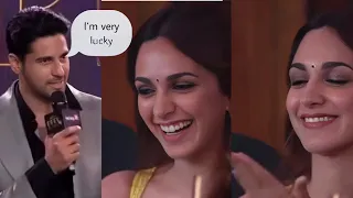 Sidharth Malhotra emotional speech for Kiara Advani after winning award! Husband wife moments !