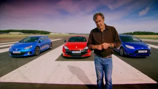 Top Gear - Vauxhall VXR vs Ford Focus ST vs Renault Megane 265 - 2013 #2