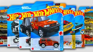 Showcase - Hot Wheels Mix J Case, 5 Packs Motor show, Honda Civic Type R(FL5), BMW 635 CSI & More.