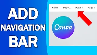 Canva Website Navigation Bar - How to Create - EASY!