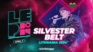 🇱🇹 Silvester Belt "Luktelk" (Lithuania 2024) - LIVE @ London Eurovision Party 2024