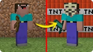 NOOB MINECRAFT VS NOOB HACKER DE MINECRAFT NOOB TROLLEA CON HACKS EN MINECRAFT