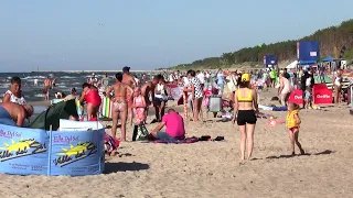 Międzywodzie plaża i deptak 12-07-2022