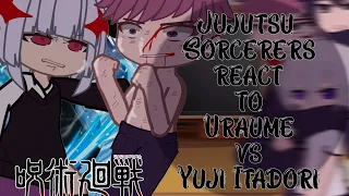 Jujutsu Sorcerers react to Uraume Vs Yuji Itadori || Shibuya Arc || Jujutsu Kaisen react