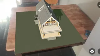Augmented Reality (AR) demo of house in SketchFab (Villa Aalsmeer by architect Paul Spaltman)