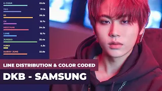 DKB (다크비) - Samsung [Color Coded Lyrics | Line Distribution (ENG/ROM/HAN)]