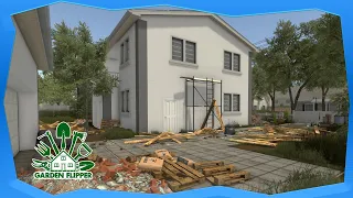 House Flipper : Huge Mess After a Construction Project Job - Garden DLC