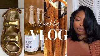 WEEKLY VLOG: I Went To Houston, New Hair + Solo Dates | GeranikaMycia