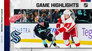 Red Wings @ Kraken 2/18 | NHL Highlights 2023