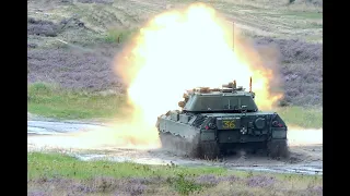 Ukrainian soldiers are trained on the Leopard 1