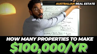 How many PROPERTIES do I need to Retire (HOW TO STEP BY STEP GUIDE) | $100K PASSIVE INCOME AUSTRALIA