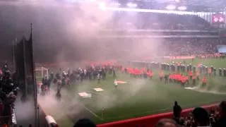 1. FC Köln - FC Bayern München 05.05.2012 Pyro nach Abstieg