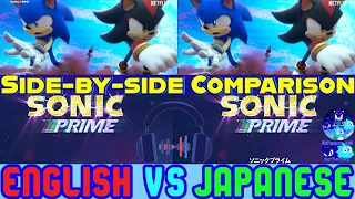 🎧Sonic Prime Season 3 - Sneak Peek: Side-by-side Comparison (English VS Japanese)🎧