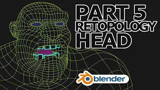 Blender 2.9 Tutorial - Stylized Character Modeling - Part 5 of 9: Retopologizing the Head