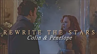 Colin & Penelope || Rewrite the stars (feat. Luke Newton) --- Bridgerton