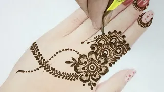 Attractive Finger design ☺️||Beautiful finger mehndi design || Alhamid Mehndi Art