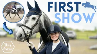 First Show with My New Horse! Show Jumping + Dressage AD | This Esme