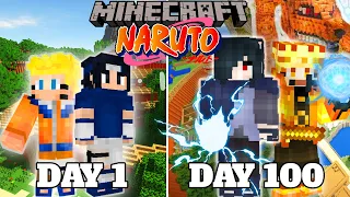 I Survived 100 Days in Naruto Minecraft... This is What Happened