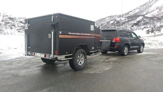 Off road trailer for fisherman and hunter. Made in Russia