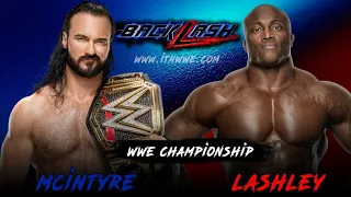 WWE BACKLASH 2020 - DREW MCINTYRE VS BOBBY LASHLEY FULL MATCH WWE 2K20 GAMEPLAY