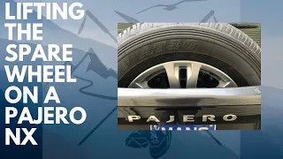 Pajero NX Spare Wheel Lift Install