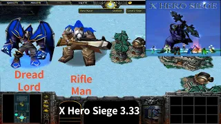 X Hero Siege 3.33, Dread Lord & Rifle Man Extreme, Level 4 Impossible ,8 ways Dual Hero