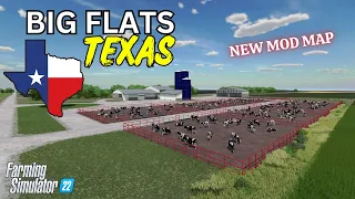 "BIG FLATS TEXAS" FS22 Map Tour/Review | New Mod Map | Farming Simulator 22 | PS5