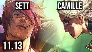 SETT vs CAMILLE (TOP) | Rank 3 Sett, Legendary, Rank 14 | JP Challenger | v11.13