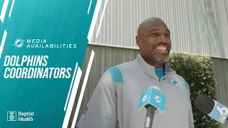 Anthony Weaver, Frank Smith, and Danny Crossman meet with the media | Miami Dolphins