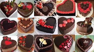 💕Chocolate Cake Design Images/Chocolate Cake Design/Anniversary chocolate cake design Heart shape