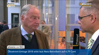 Alexander Gauland zu internen Konflikten in der AfD am 16.10.2017