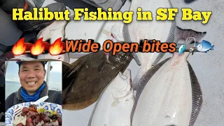 Halibut Fishing in San Francisco Bay: Wide open bites on my Special day.