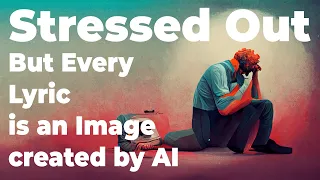 Stressed Out But Every Lyric is an Image created by AI
