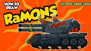 How To Draw Cartoon Tank Ramons | HomeAnimations - Cartoons About Tanks